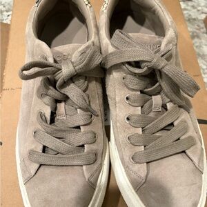 Vince Taupe Suede Sneakers